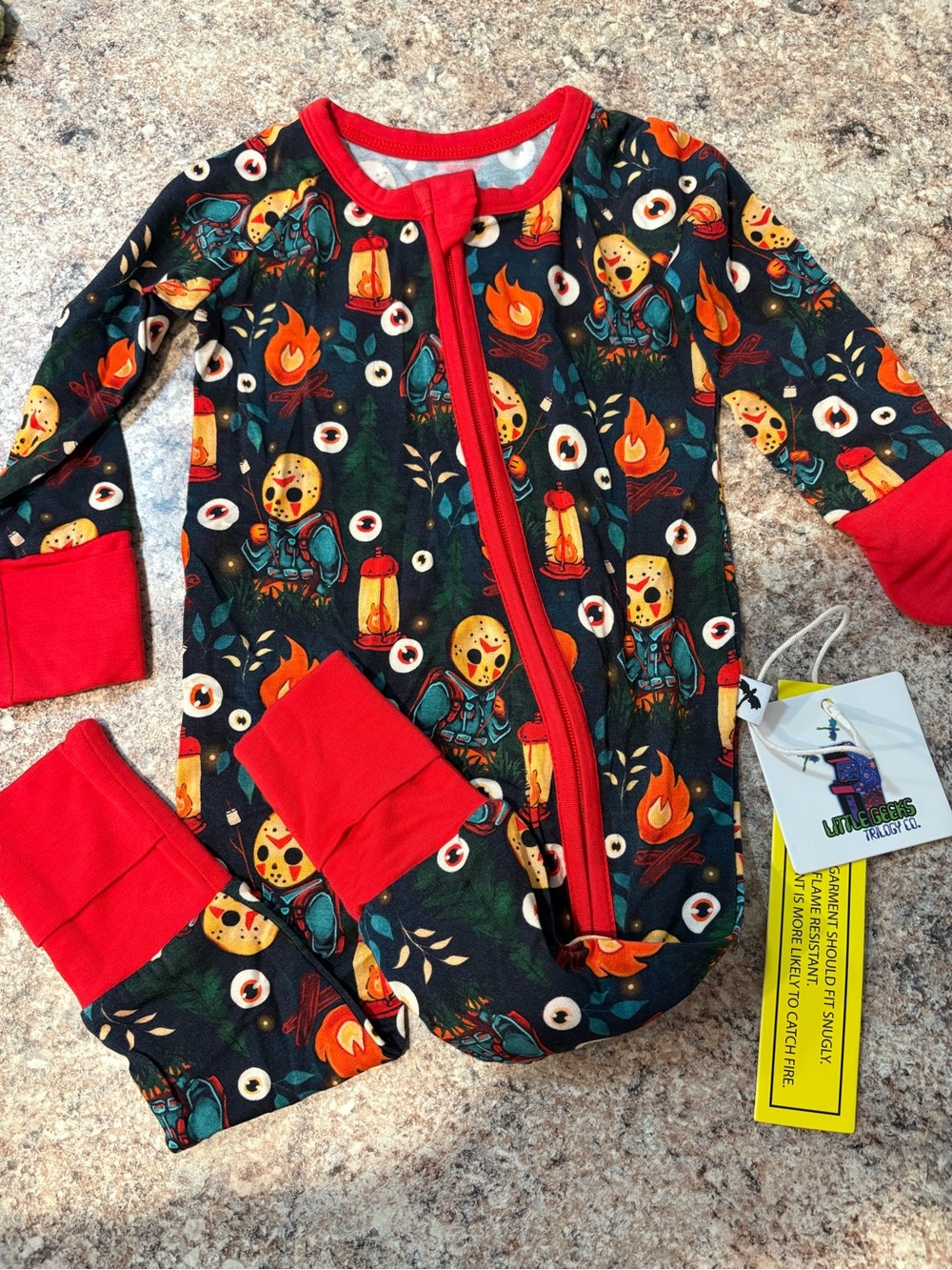 Little Geeks Trilogy Jason/ Friday the 13th bamboo pajamas
